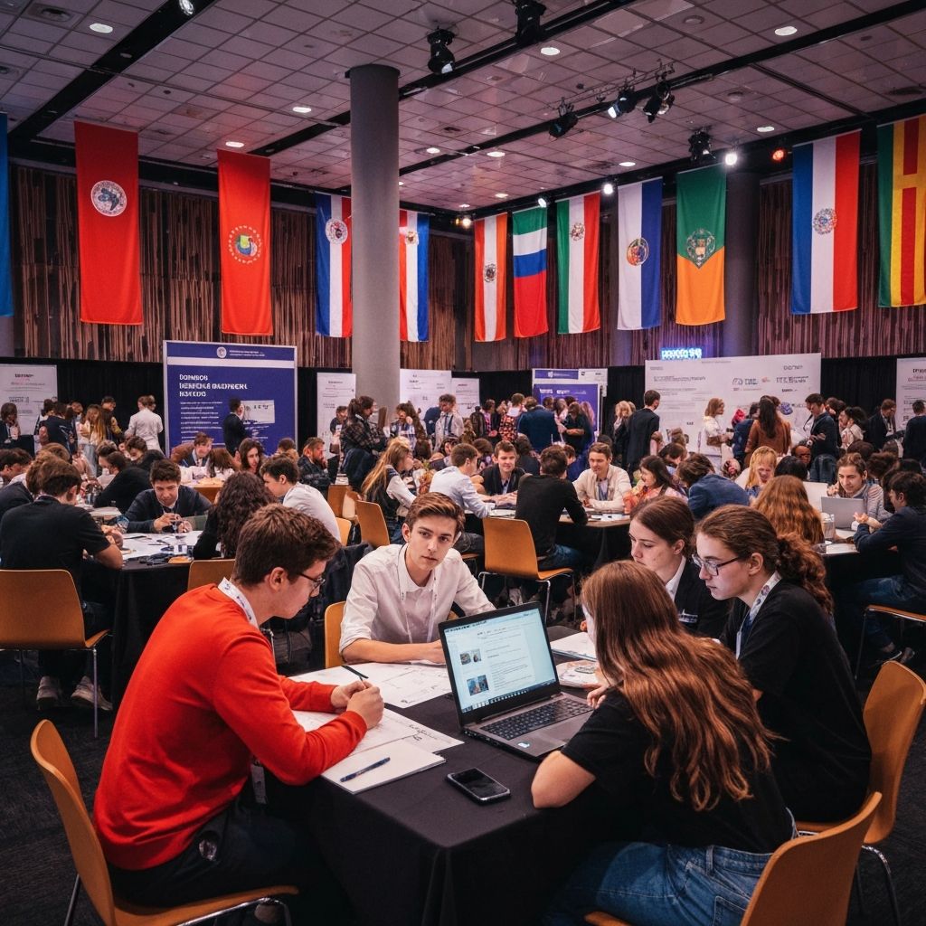 SAGE international competition event with teams from around the world